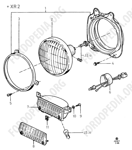 Ford Fiesta MkI/MkII (1976-1989) - Headlamps And Front Flasher Lamps