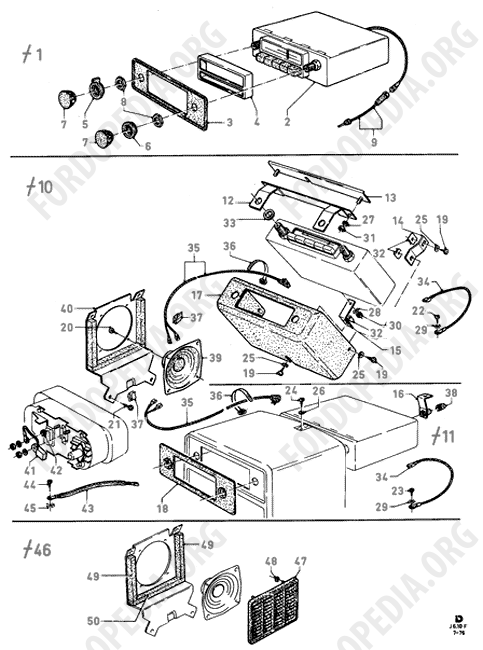 Ford Fiesta MkI/MkII (1976-1989) - Radio And Speaker - Accessory