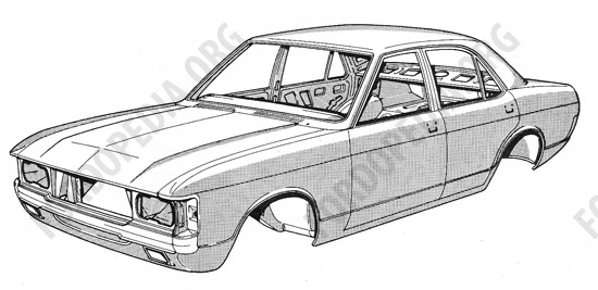 Ford Consul/Granada MkI (1972-1975) - Body