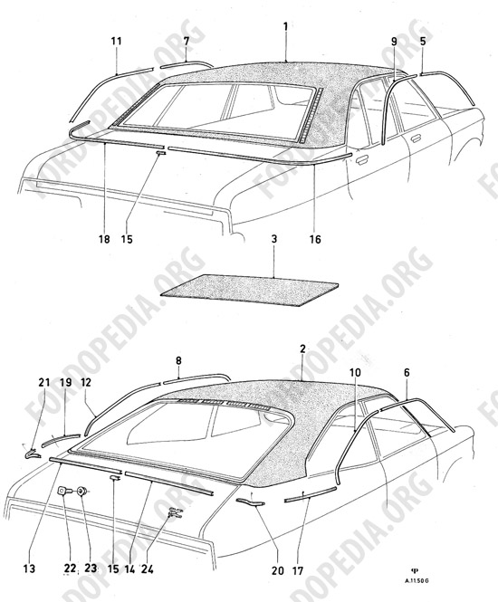 Ford Consul/Granada MkI (1972-1975) - Vinyl roof