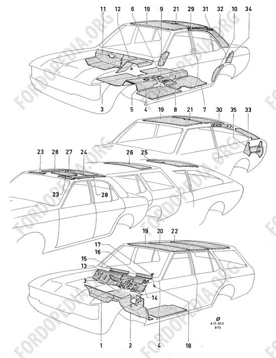 Ford Consul/Granada MkI (1972-1975) - Insulators