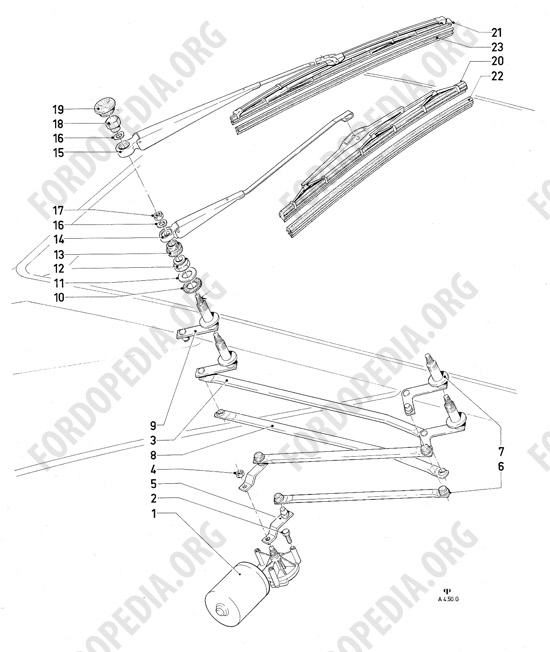 Ford Consul/Granada MkI (1972-1975) - Windscreen wiper