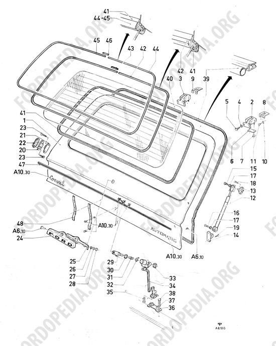 Ford Consul/Granada MkI (1972-1975) - Tailgate