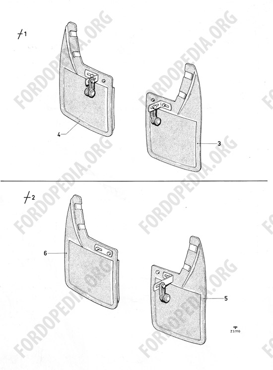 Ford Consul/Granada MkI (1972-1975) - Mudflaps