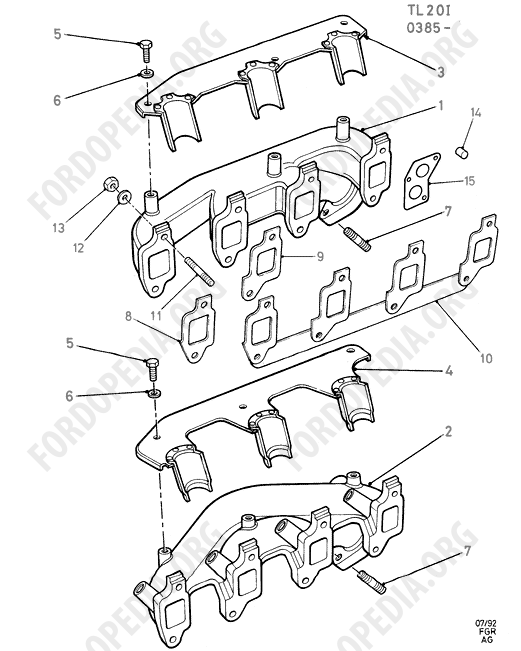 Pinto OHC engines - Exhaust Manifold