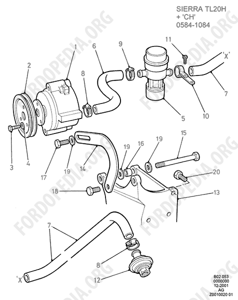 Pinto OHC engines - Exhaust Air Supply Box