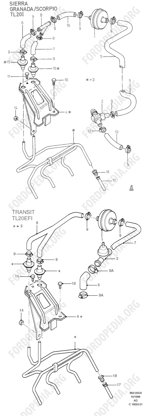 Pinto OHC engines - Exhaust Air Supply Box