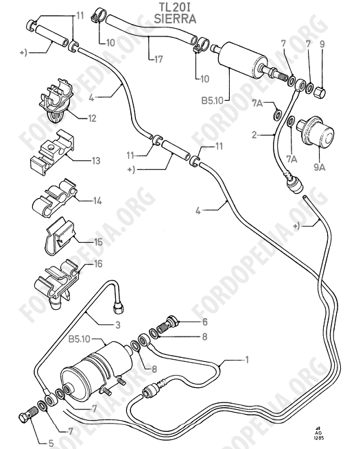 Pinto OHC engines - Fuel Lines