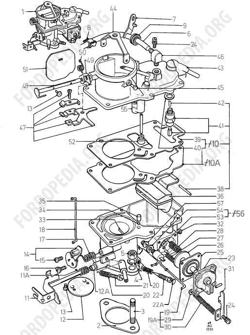 Pinto OHC engines - Carburettor - Manual Choke