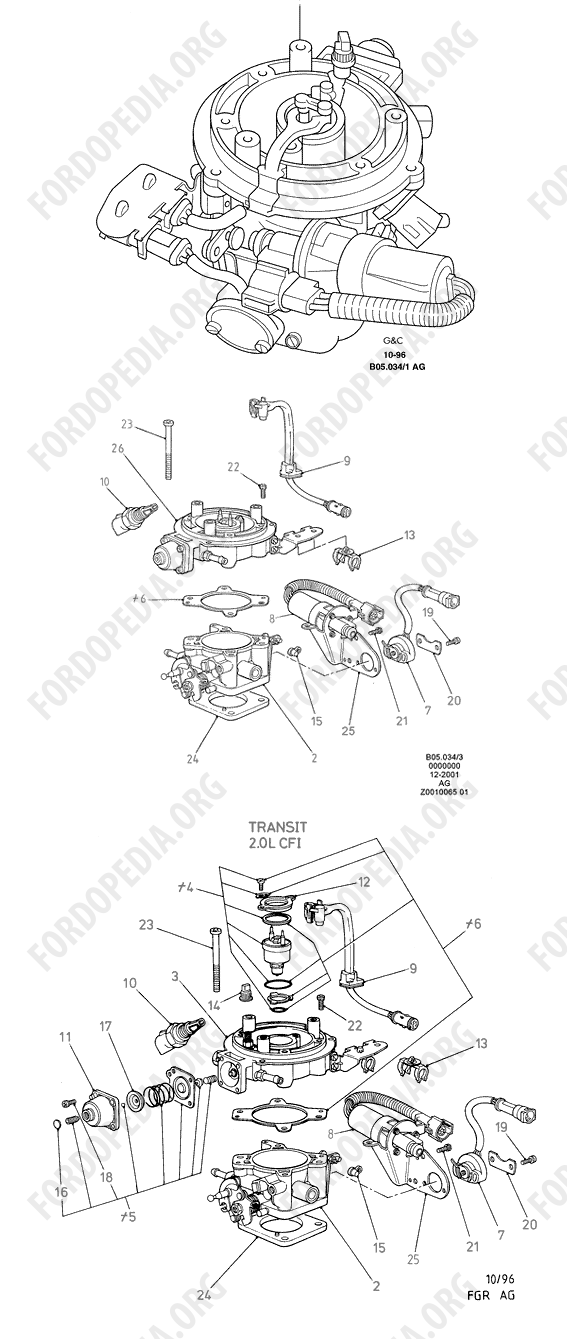 Pinto OHC engines - Fuel Charging System