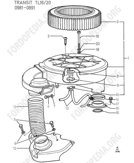 Pinto OHC engines - Air Cleaner