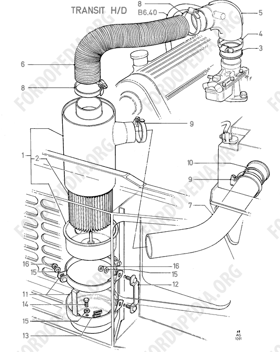 Pinto OHC engines - Fuel Pump And Filter