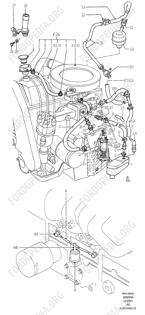 Pinto OHC engines - Emission Control