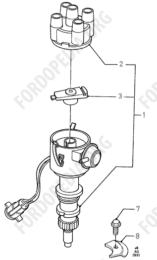 Pinto OHC engines - Distributor