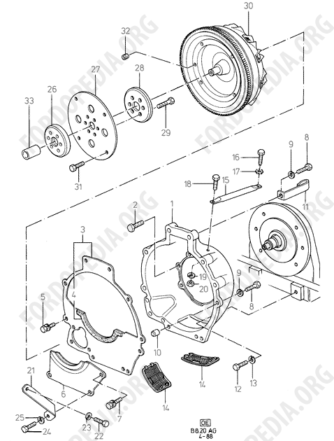 Pinto OHC engines - Converter And Converter Housing