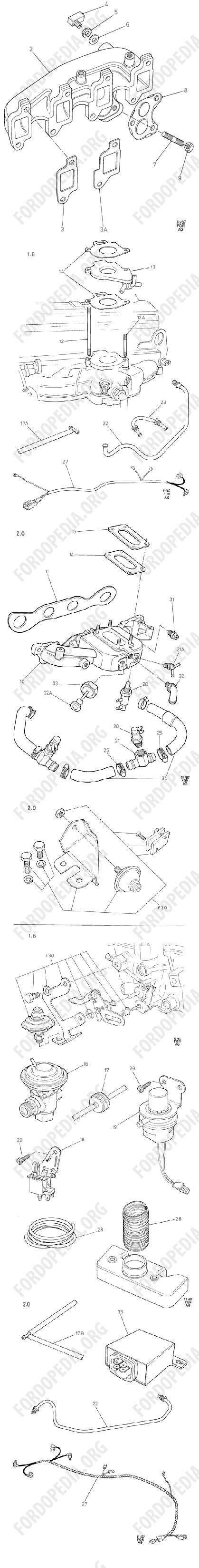 Pinto OHC engines - EGR Valve Retrofit Kits