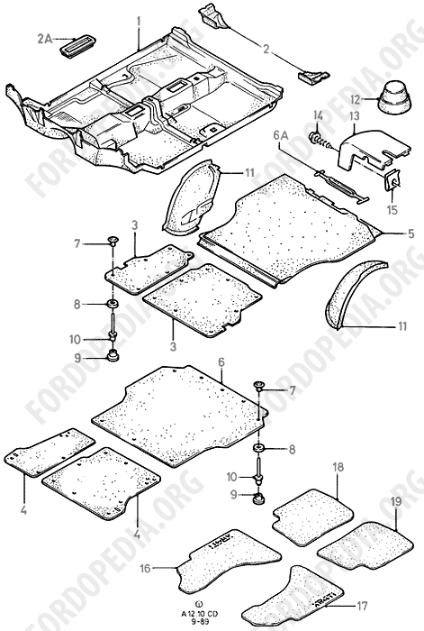 Ford Sierra MkI (1982-1986) - Floor Mats  