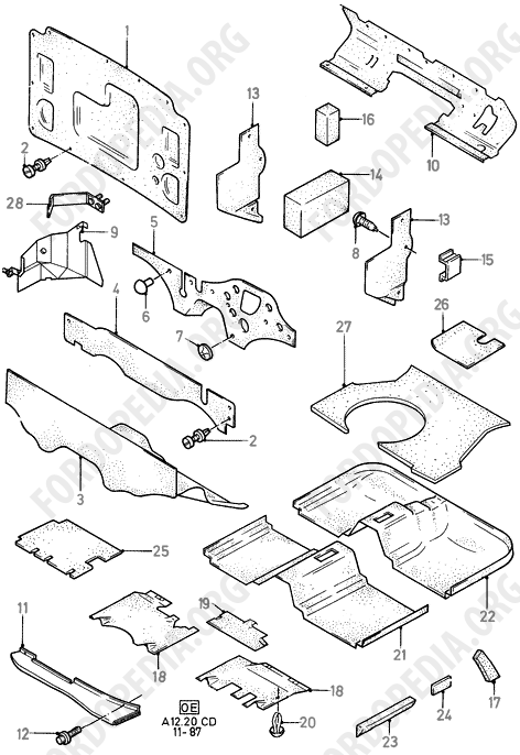 Ford Sierra MkI (1982-1986) - Insulators  