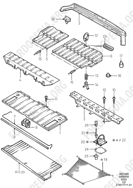 Ford Sierra MkI (1982-1986) - Floor Pan - Intermediate (KOMBI/WAGON)