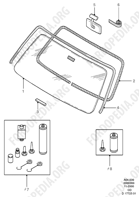 Ford Sierra MkI (1982-1986) - Windscreen/Inside Rear View Mirror  