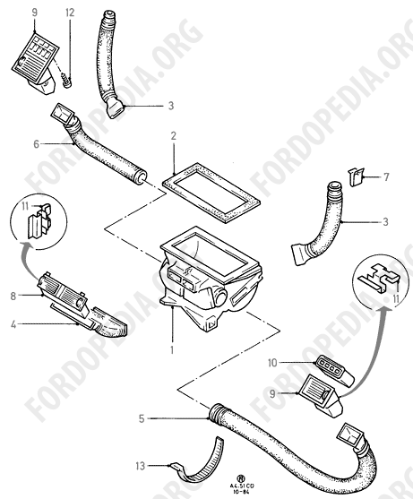Ford Sierra MkI (1982-1986) - Heater And Ventilation Unit  