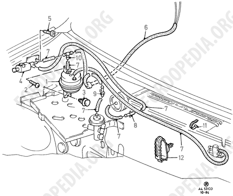 Ford Sierra MkI (1982-1986) - Vacuum Lines  