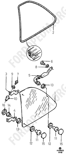 Ford Sierra MkI (1982-1986) - Hinged Windows (XR4I)