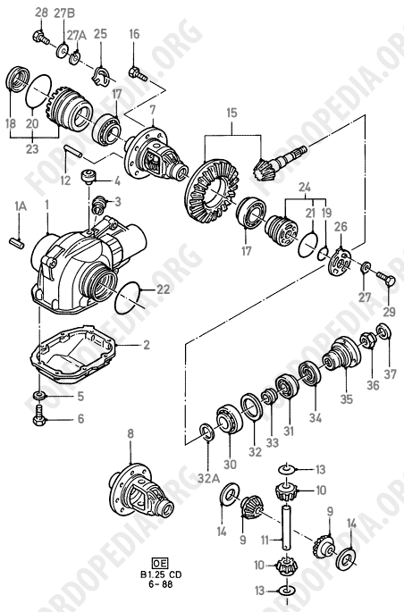 Ford Sierra MkI (1982-1986) - Components - Front Axle Diff Carrier