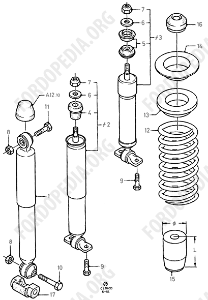 Ford Sierra MkI (1982-1986) - Rear Springs And Shock Absorbers  