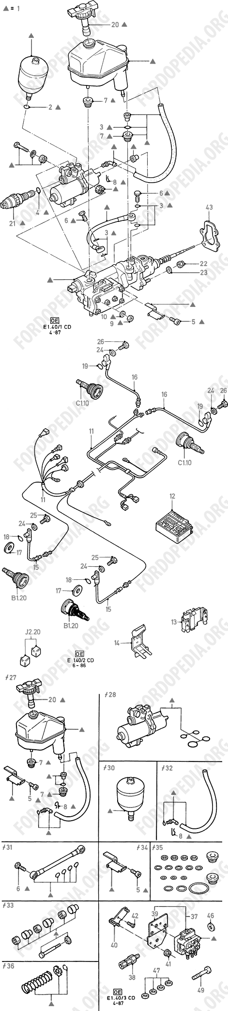 Ford Sierra MkI (1982-1986) - Anti-Lock Braking System  
