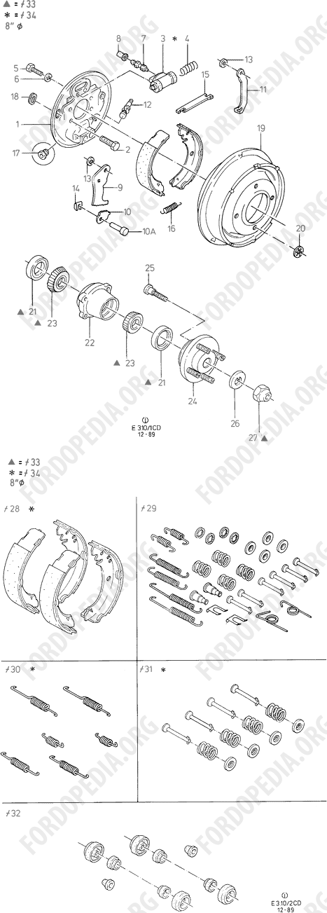 Ford Sierra MkI (1982-1986) - Rear Brakes  