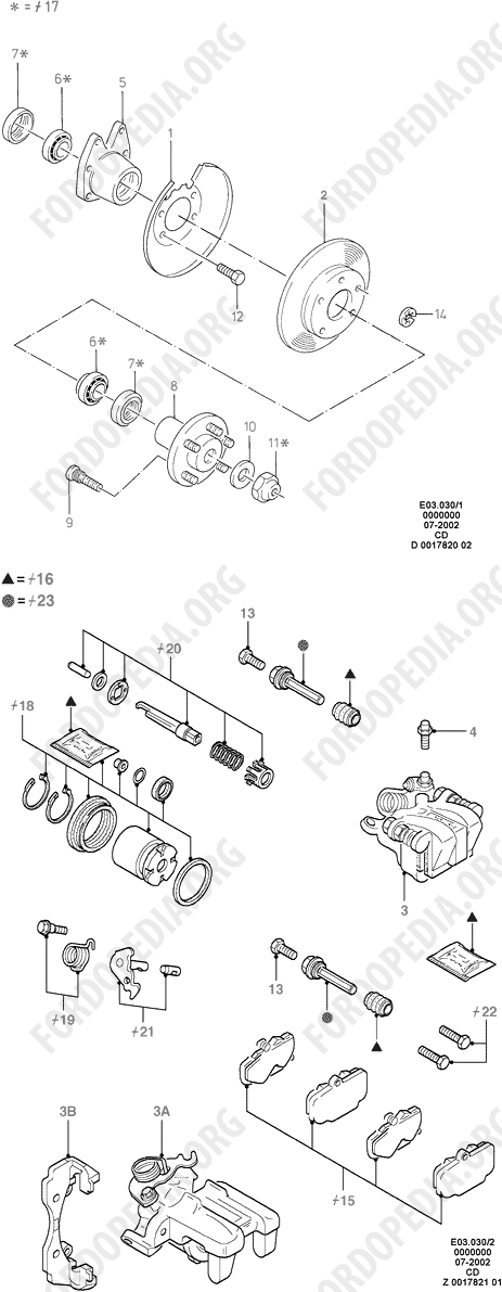 Ford Sierra MkI (1982-1986) - Rear Brake Discs And Calipers  