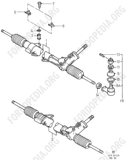 Ford Sierra MkI (1982-1986) - Power Steering