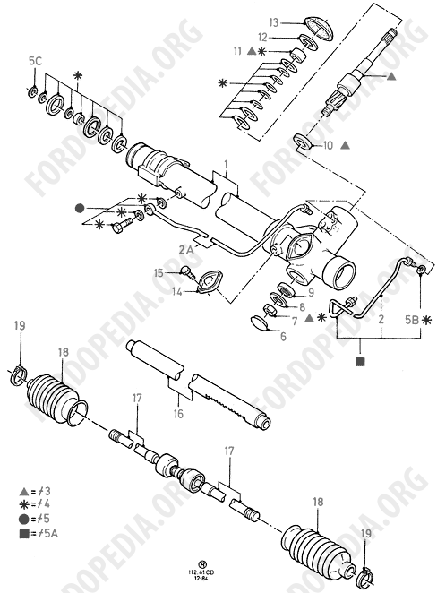 Ford Sierra MkI (1982-1986) - Power Strng Pump Components  