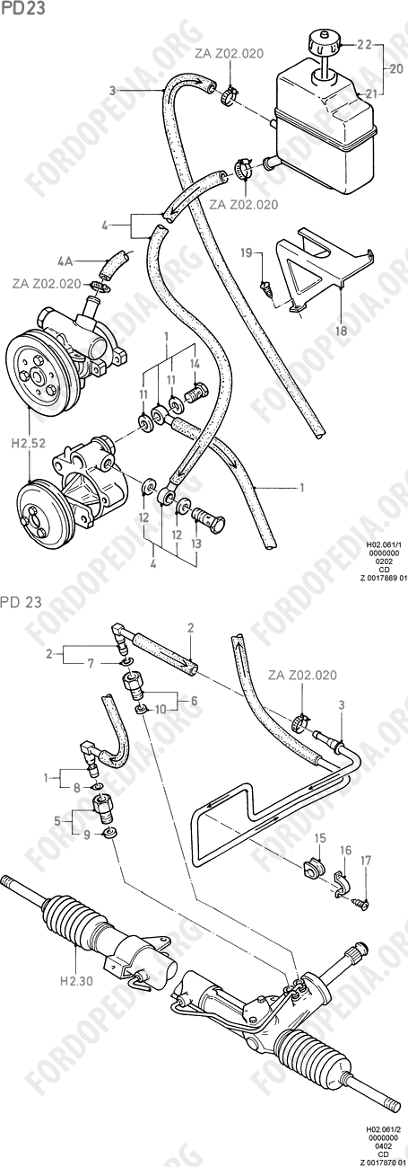 Ford Sierra MkI (1982-1986) - Cooling Coil And Related Hoses (PD23)
