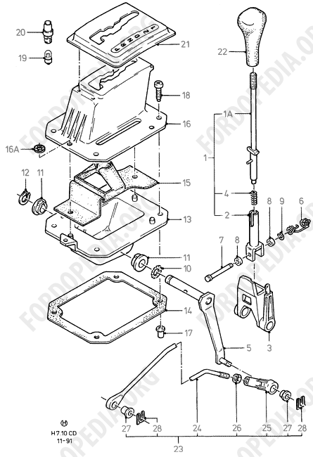 Ford Sierra MkI (1982-1986) - Gear Change-Automatic Transmission  