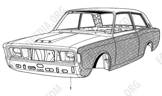 Ford Taunus 17m/20m P5/P7 - Body