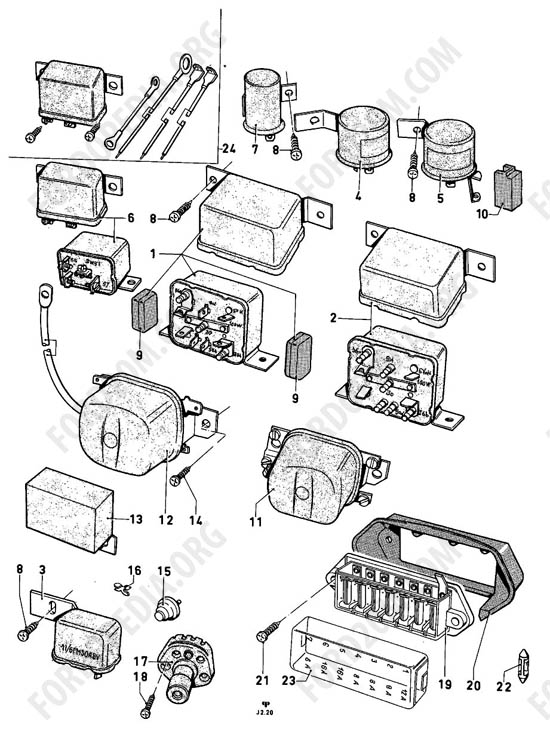 Ford Taunus 17m/20m P5/P7 - Relays