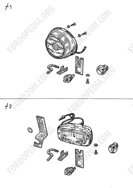 Ford Taunus 17m/20m P5/P7 - Back-up lamp