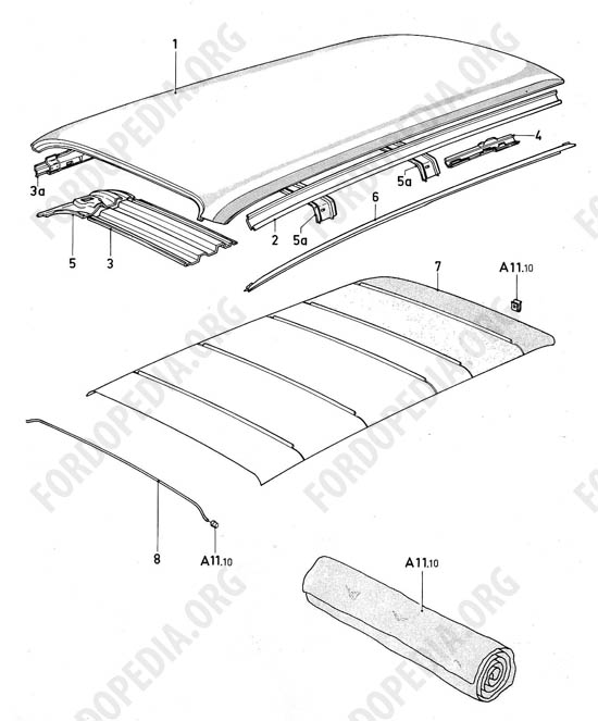 Ford Taunus/Cortina (1970-1975) - Roof (ESTATE/KOMBI)