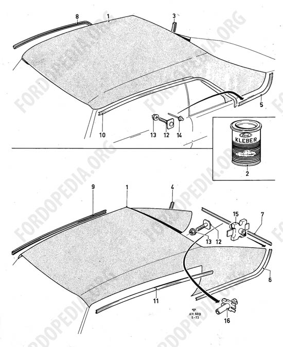 Ford Taunus/Cortina (1970-1975) - Vinyl roof