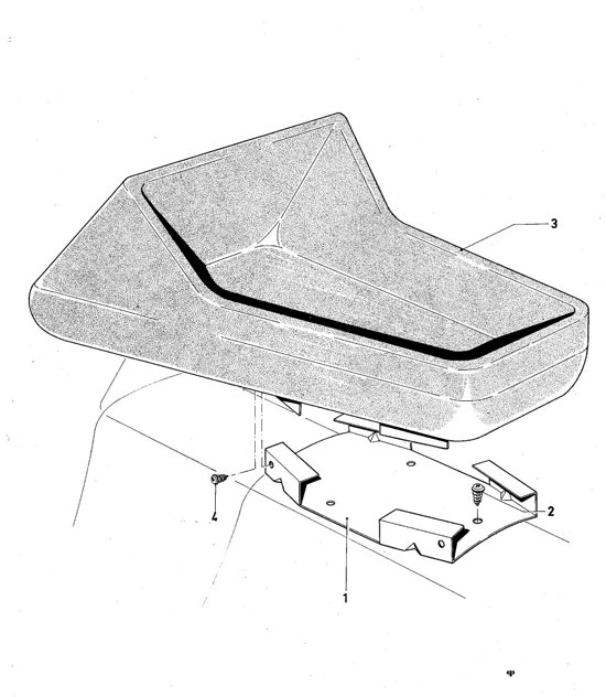 Ford Taunus/Cortina (1970-1975) - Package tray