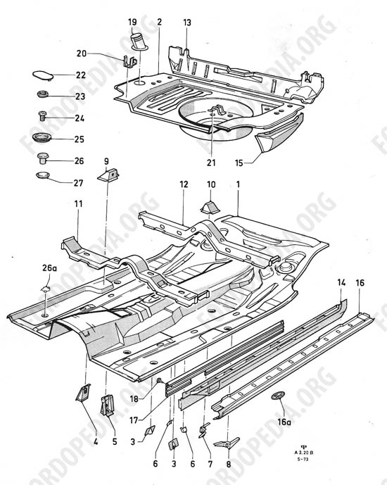 Ford Taunus/Cortina (1970-1975) - Floor pans