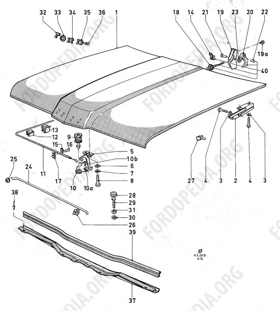 Ford Taunus/Cortina (1970-1975) - Hood