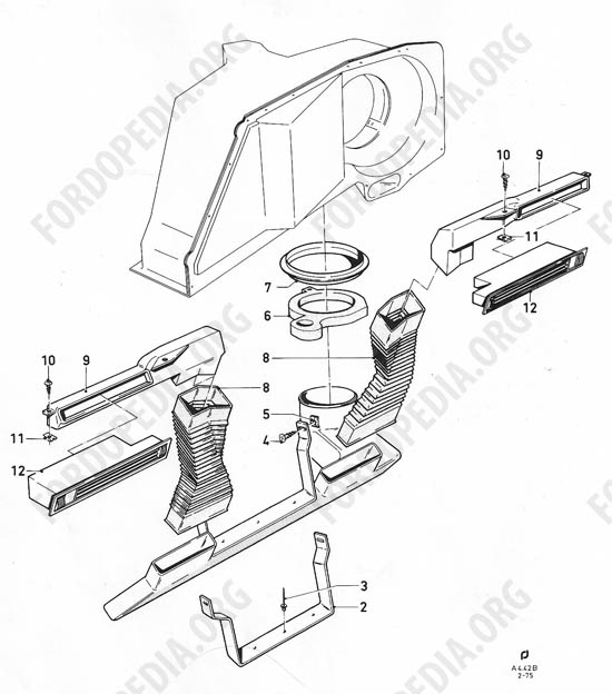 Ford Taunus/Cortina (1970-1975) - Fresh air ventilating system