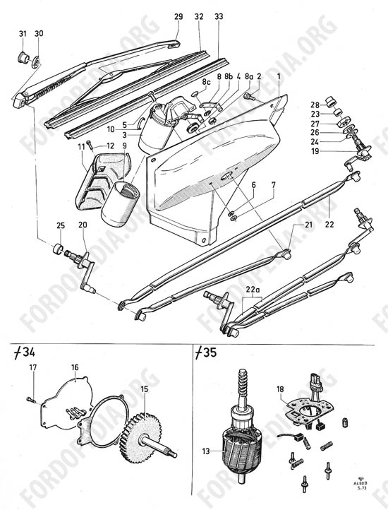 Ford Taunus/Cortina (1970-1975) - Windscreen wiper