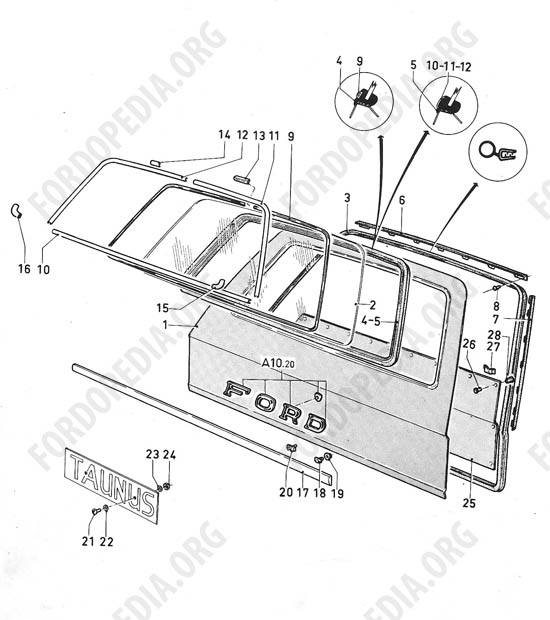 Ford Taunus/Cortina (1970-1975) - Tailgate