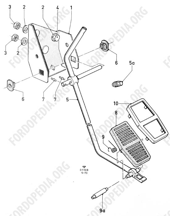 Ford Taunus/Cortina (1970-1975) - Accelerator pedal