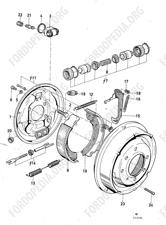 Ford Taunus/Cortina (1970-1975) - Rear brakes