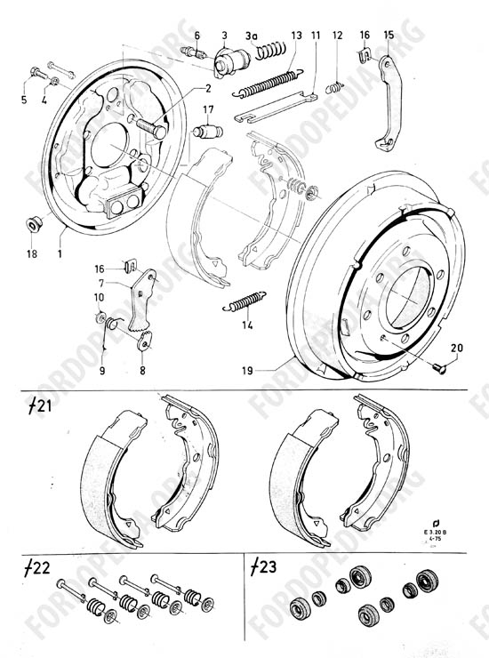 Ford Taunus/Cortina (1970-1975) - Rear brakes